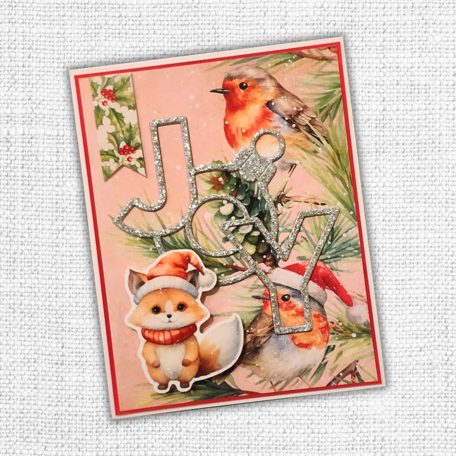 Paper Rose Woodland Christmas Embossed Die Cuts 33033 birds