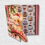 Paper Rose Woodland Christmas Tags Embossed Die Cuts 33036 mouse