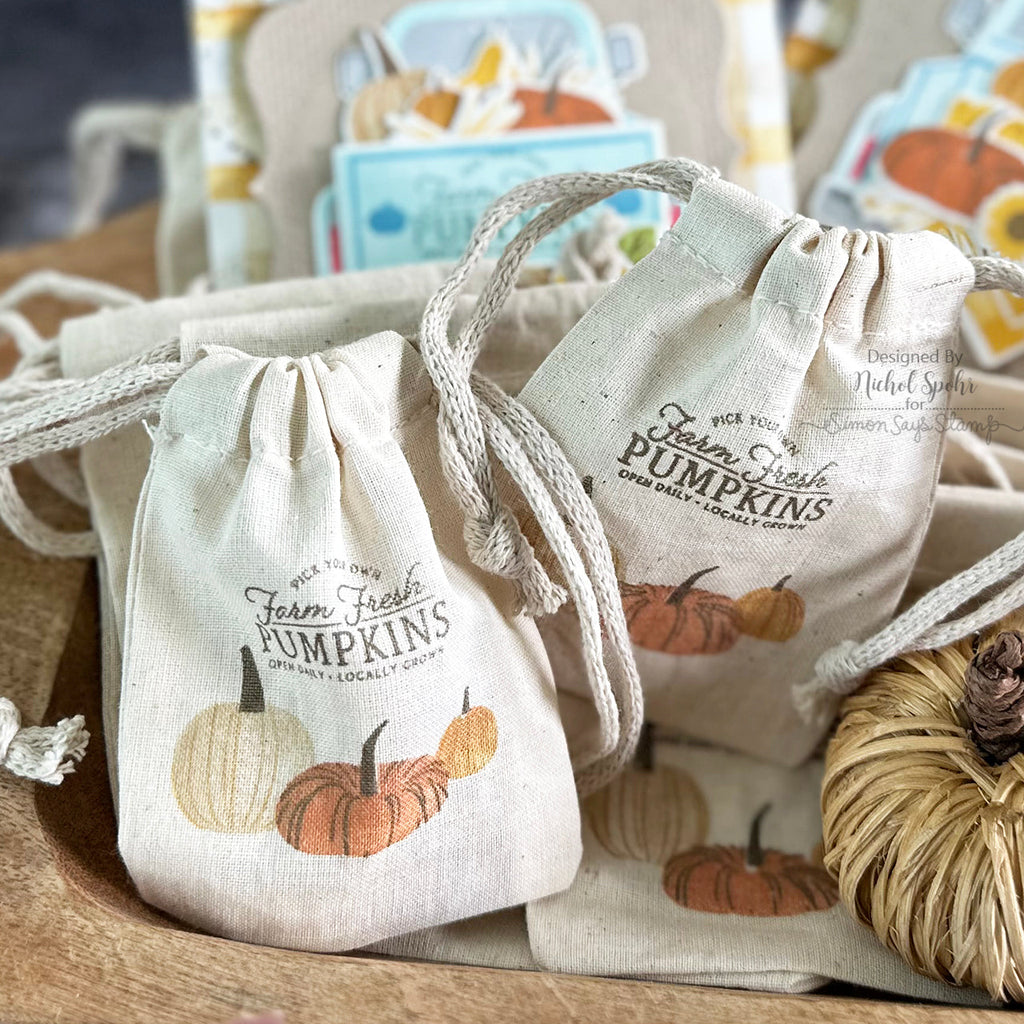 Papertrey Ink Farm Fresh Pumpkins Clear Stamps 1527 gift bags | color-code:ALT01