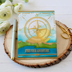 Papertrey Ink Adventure Away Compass Hot Foil Plate ptif-0027*