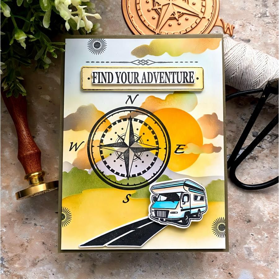 Papertrey Ink Adventure Away Dies pti-0825*