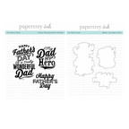 Papertrey Ink All About Dad Clear Stamp and Die Set