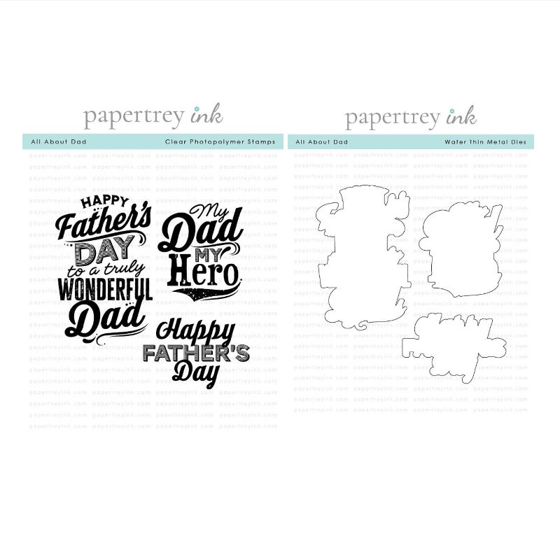 Papertrey Ink All About Dad Clear Stamp and Die Set