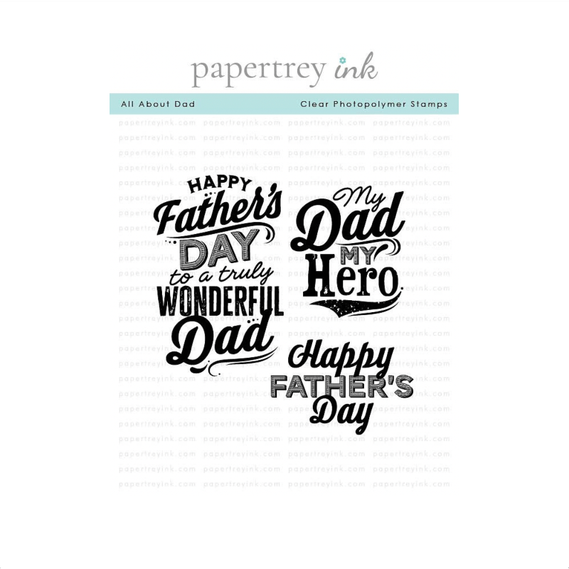Papertrey Ink All About Dad Clear Stamp and Die Set image 1