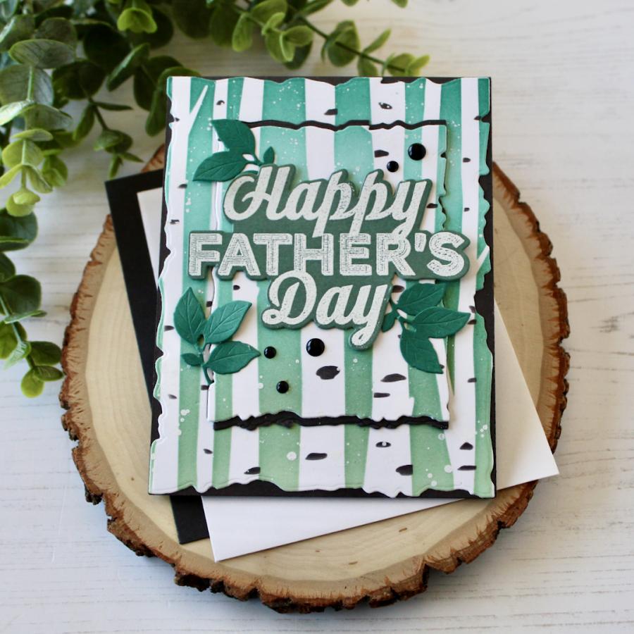 Papertrey Ink All About Dad Dies pti-1081 green leaves