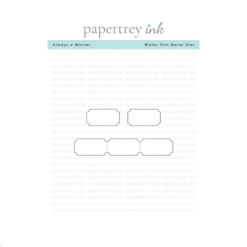 Papertrey Ink Always a Winner Clear Stamp and Die Set product image 2