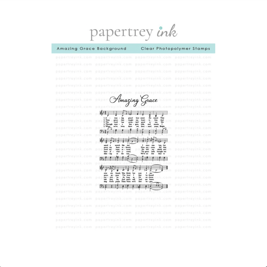 Papertrey Ink Amazing Grace Background Clear Stamp 1704