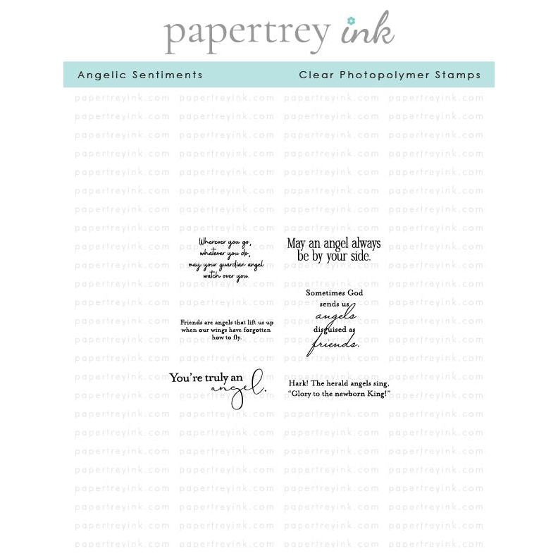 Papertrey Ink Angelic Sentiments Clear Stamps 1608