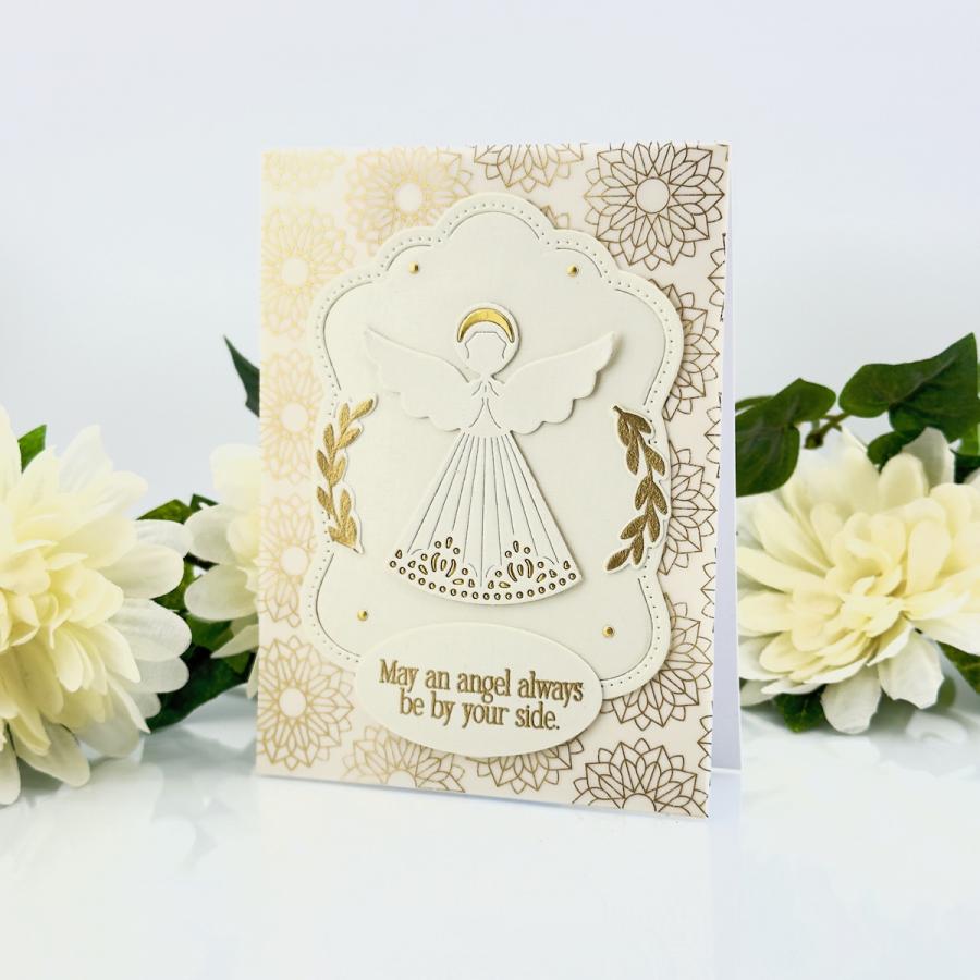 Papertrey Ink Angelic Sentiments Die pti-0863 gold