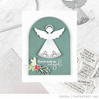 Papertrey Ink Angelic Sentiments Die pti-0863 halo