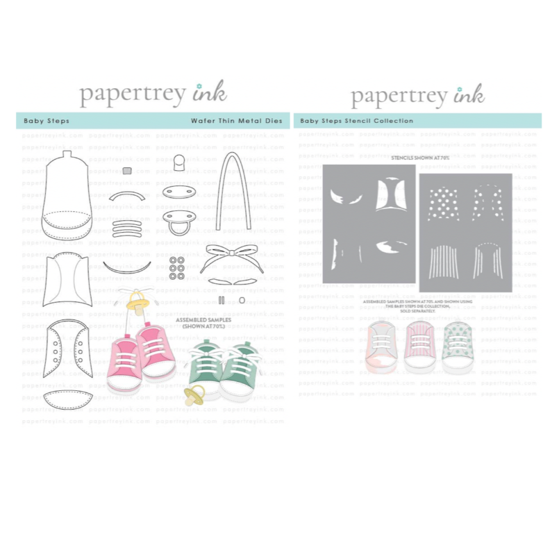 Papertrey Ink Baby Steps Die and Stencil Set