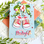 Papertrey Ink Baby Steps Die and Stencil Set flowers