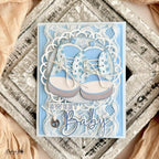 Papertrey Ink Baby Steps Die and Stencil Set polka dots