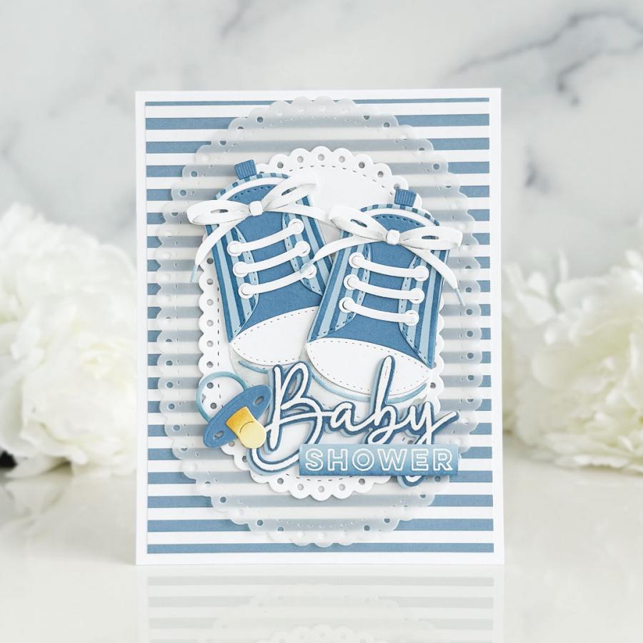 Papertrey Ink Baby Steps Dies pti-0953 stripes