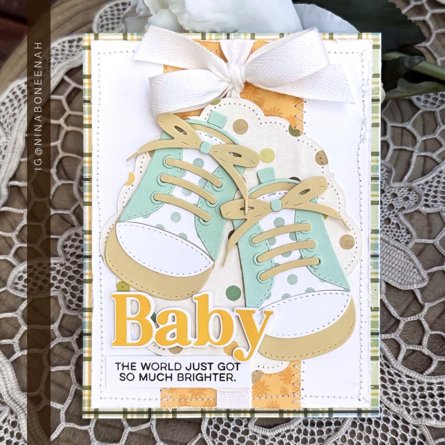 Papertrey Ink Baby Steps Stencils -0089 polka dots