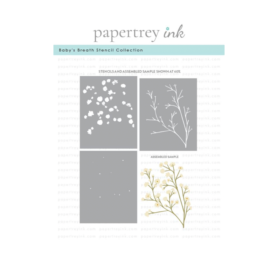 Papertrey Ink Baby's Breath Stencils - 0098