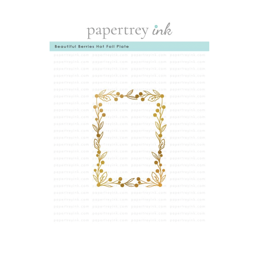Papertrey Ink Beautiful Berries Hot Foil Plate ptif-0045