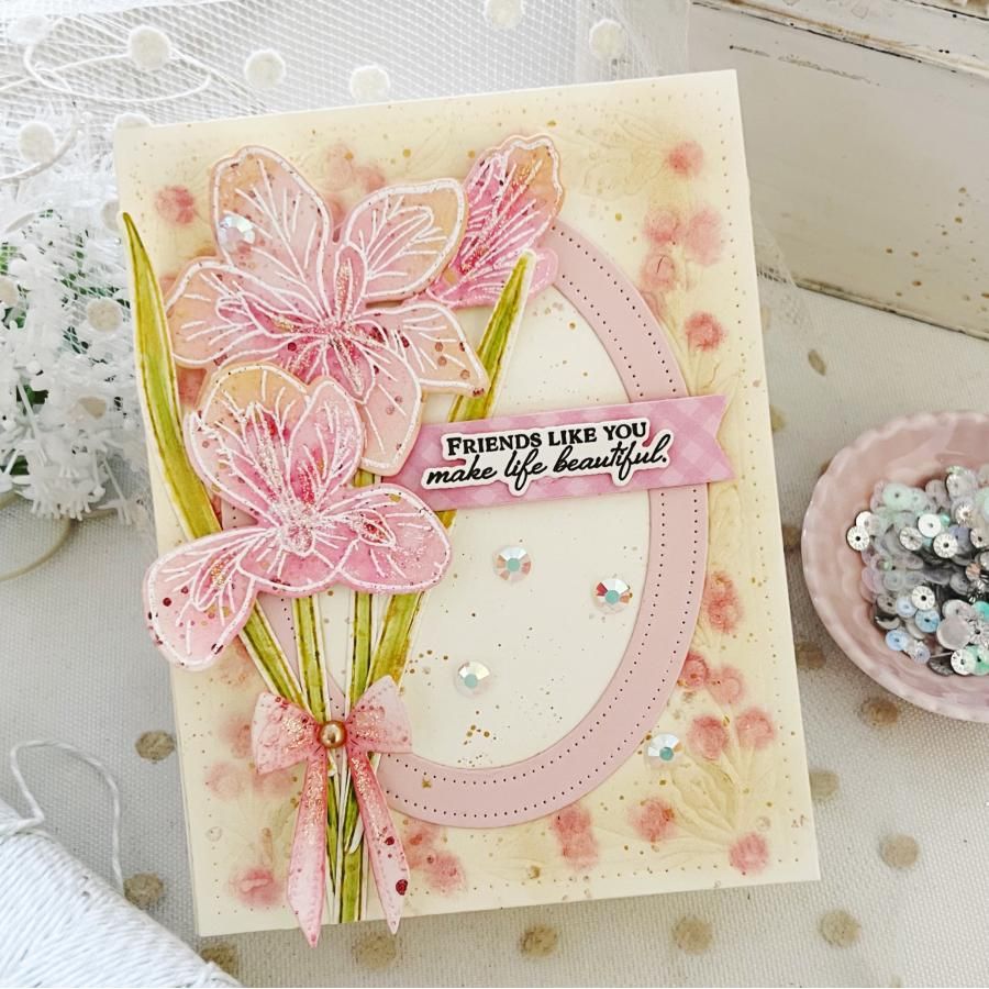 Papertrey Ink Beautiful Berries Hot Foil Plate ptif-0045 friends