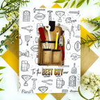 Papertrey Ink Best Dad Clear Stamp and Die Set pencil