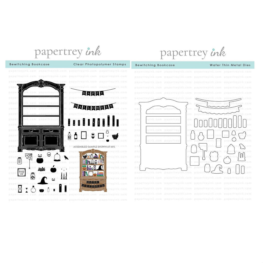 Papertrey Ink Bewitching Bookcase Clear Stamp and Die Set