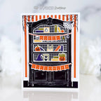 Papertrey Ink Bewitching Bookcase Clear Stamps 1724 happy halloween card