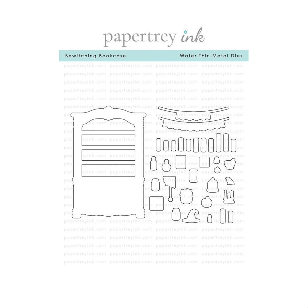 Papertrey Ink Bewitching Bookcase Dies pti-1131