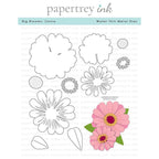 Papertrey Ink Big Blooms Zinnia Dies pti-0829