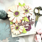 Papertrey Ink Big Blooms Zinnia Dies pti-0829