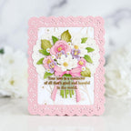 Papertrey Ink Big Inside Greetings Clear Stamp and Die Set flowers