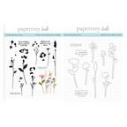 Papertrey Ink Blooming Beauties Clear Stamp and Die Set