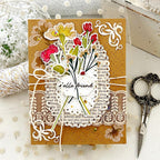 Papertrey Ink Blooming Beauties Clear Stamps 1623 lace