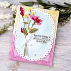 Papertrey Ink Blooming Beauties Dies pti-0901 birthday