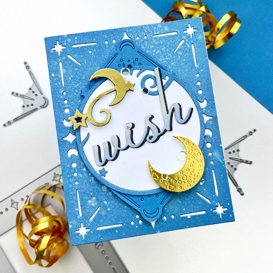 Papertrey Ink Border Bling Celestial Night Dies pti-0827*