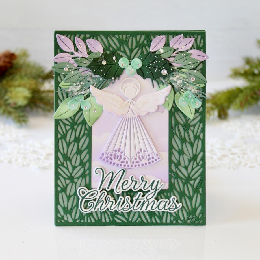Papertrey Ink Border Bling Framed in Nature Die pti-0869 angel