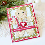 Papertrey Ink Border Bling Skinny Ric Rac Dies pti-0855 gingerbread
