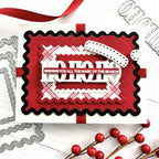 Papertrey Ink Border Bling Skinny Ric Rac Dies pti-0855 santa hat