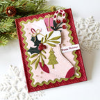 Papertrey Ink Border Bling Skinny Ric Rac Dies pti-0855 stocking