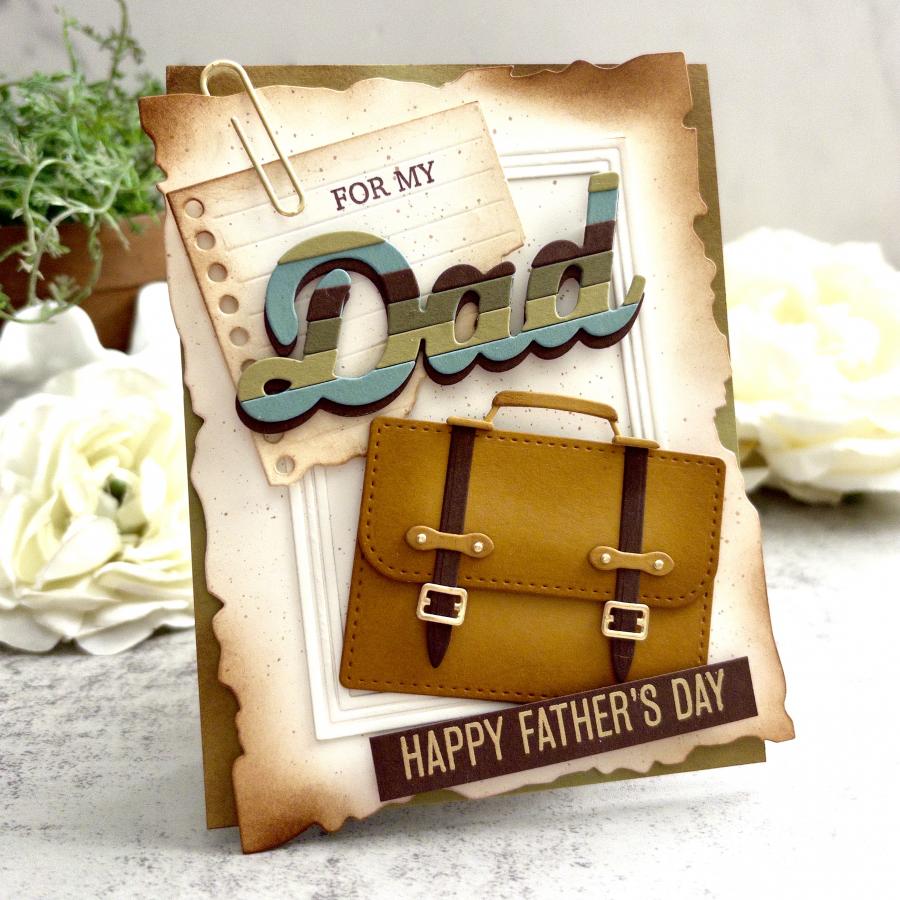 Papertrey Ink Build-A-Briefcase Dies pti-1087 father's day
