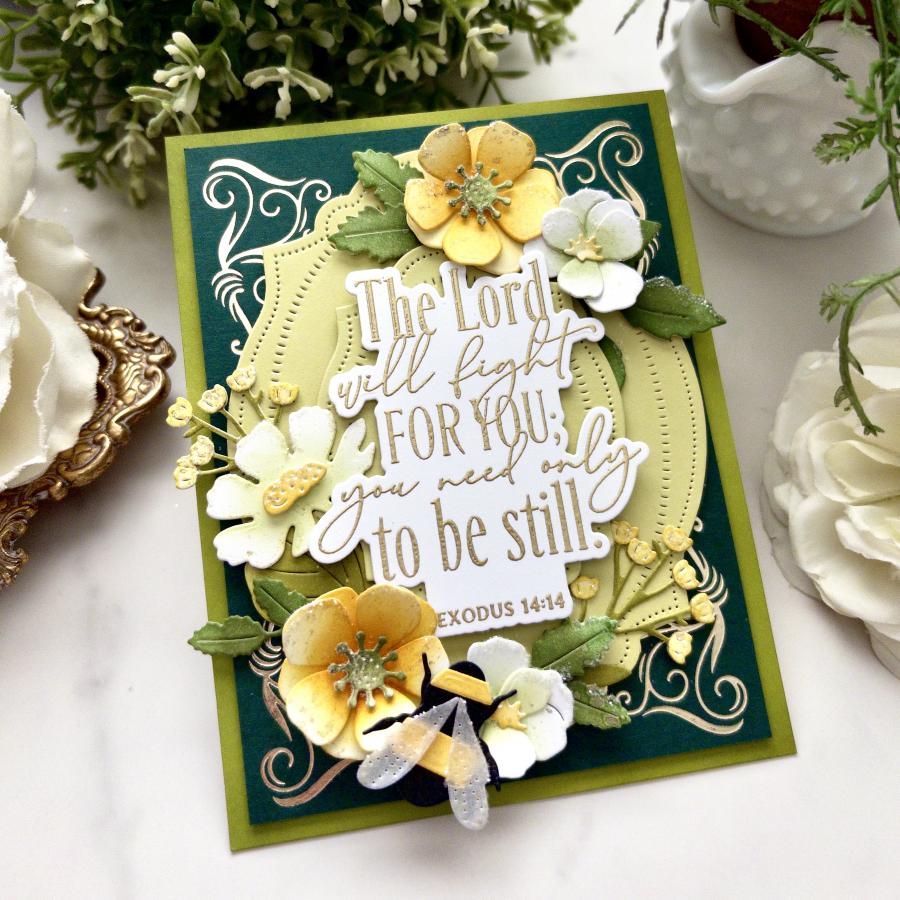 Papertrey Ink Build-A-Bumblebee Dies pti-1085 be still