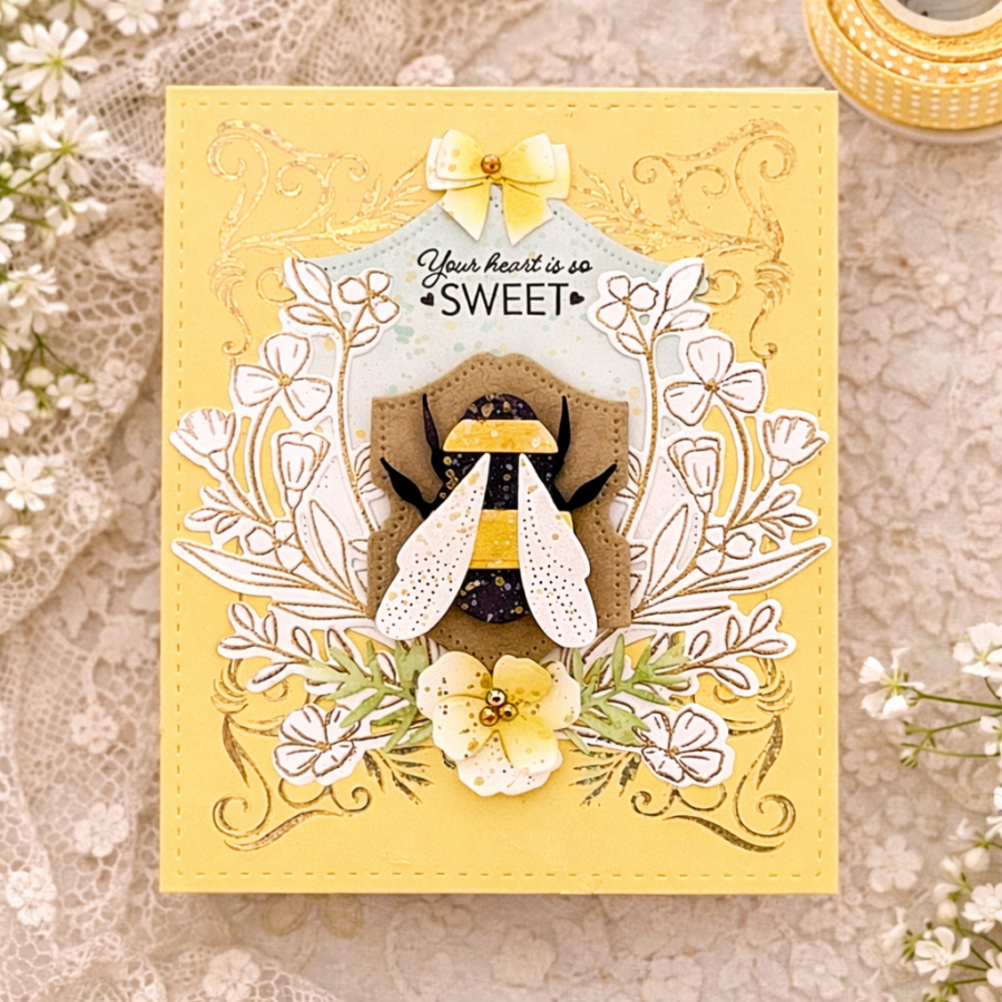 Papertrey Ink Build-A-Bumblebee Dies pti-1085 striped