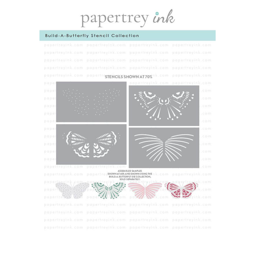Papertrey Ink Build-A-Butterfly Stencils -0092