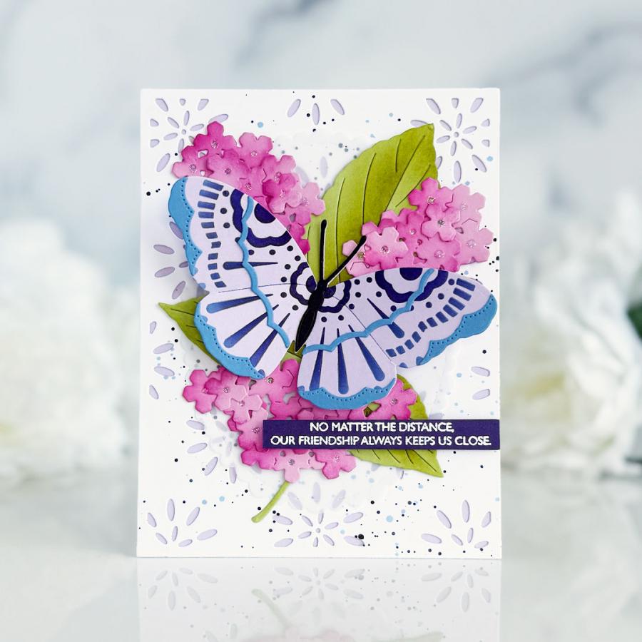 Papertrey Ink Build-A-Butterfly Stencils -0092 flowers