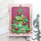 Papertrey Ink Build-A-Christmas Tree Dies pti-1009 ornaments