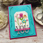 Papertrey Ink Build-A-Flower Garden Dies pti-1124 lucky to know you card
