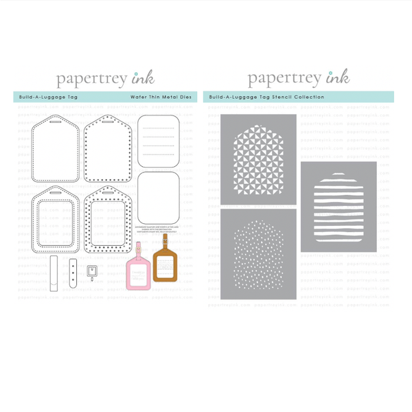 Papertrey Ink Build-A-Luggage Tag Die and Stencil Set – Simon Says