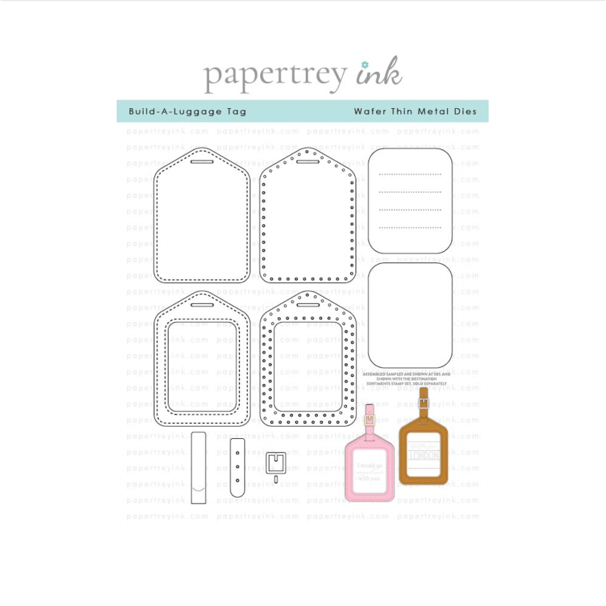 Papertrey Ink Build-A-Luggage Tag Die and Stencil Set product image 1