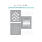Papertrey Ink Build-A-Luggage Tag Stencils - 0110