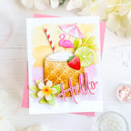 Papertrey Ink Build-A-Pineapple Dies pti-1115 hello tropical card