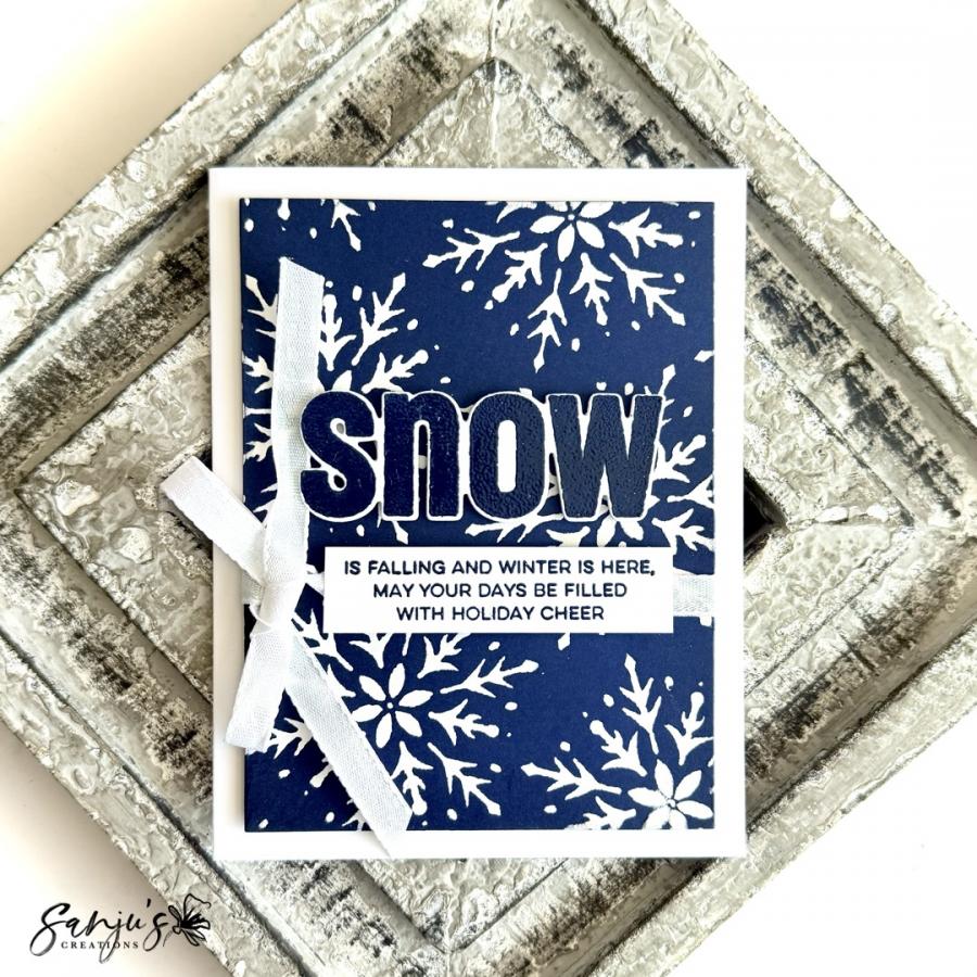 Papertrey Ink Build-A-Snowflake Stencils - 0079 snow