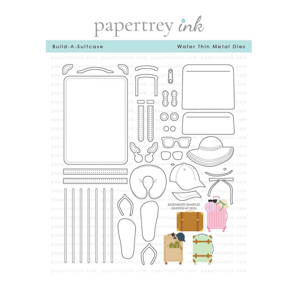 Papertrey Ink Build-A-Suitcase Dies pti-0964